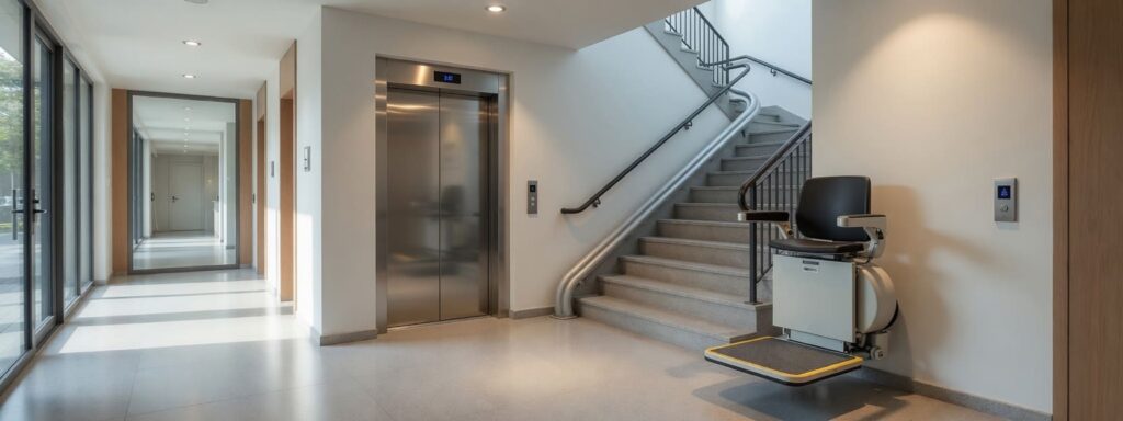 Solución de accesibilidad instalada en un edificio residencial
